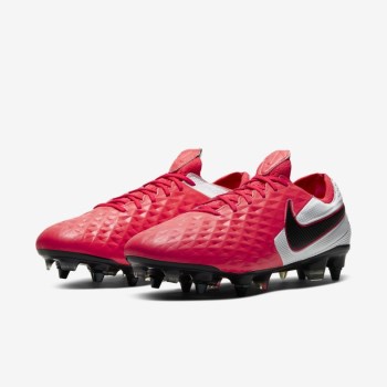 Nike Tiempo Legend 8 Elite SG-PRO Anti-Clog Traction - Női Focicipő - Piros/Fehér/Fekete